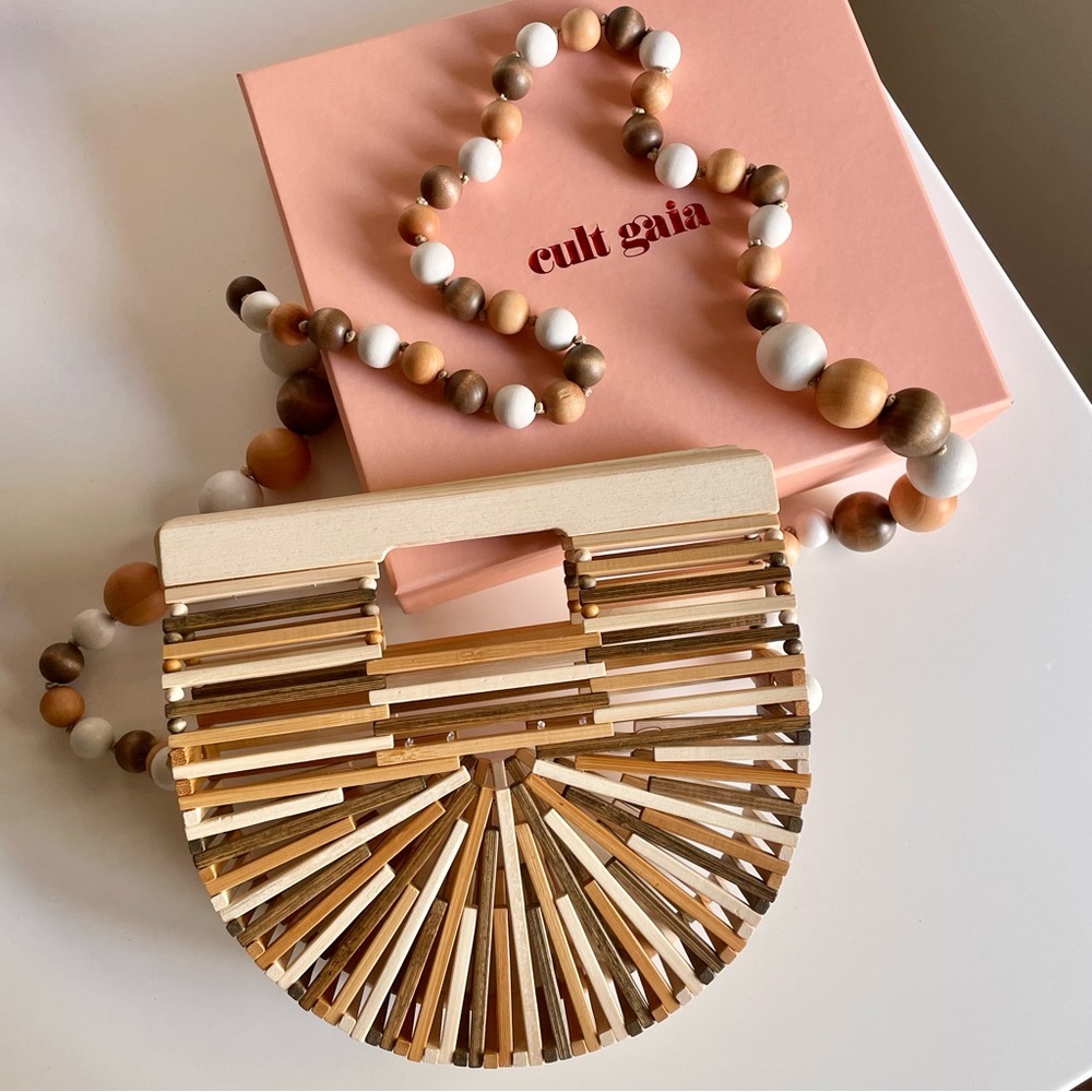 Cult Gaia Ark Micro Bamboo Flap Crossbody Bag